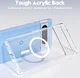 Google Pixel 8 Pro Hoesje Hard Back Cover met MagSafe Transparant afbeelding 4