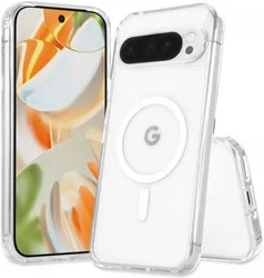 Google Pixel 9 / 9 Pro Hoesje Hard Back Cover met MagSafe Transparant afbeelding