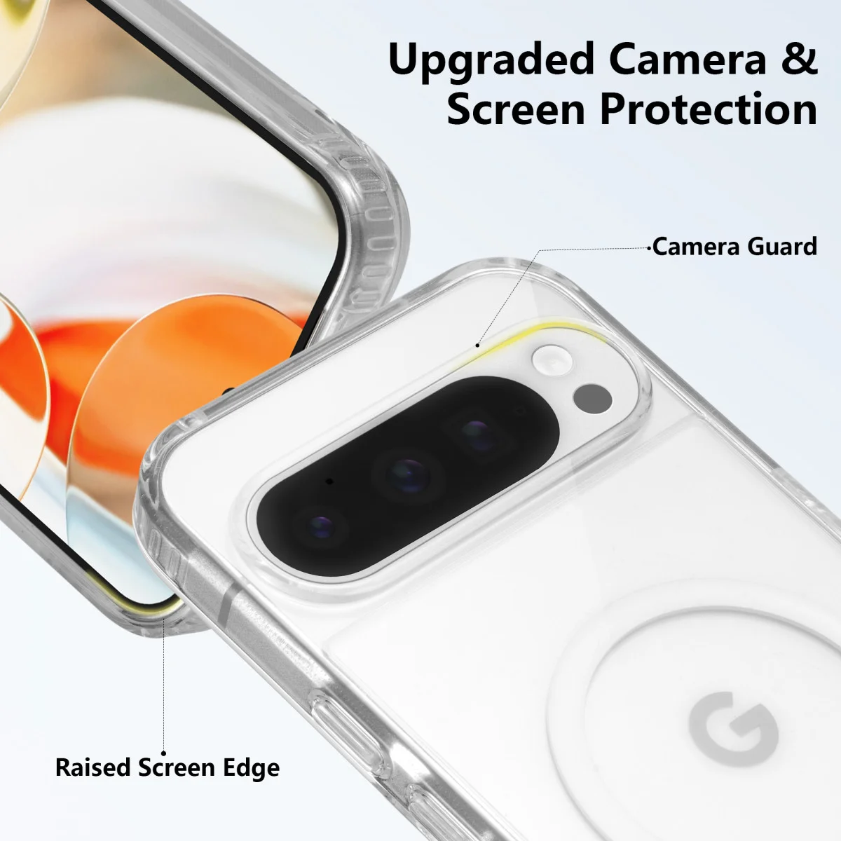 Google Pixel 9 Pro XL Hoesje Hard Back Cover met MagSafe Transparant afbeelding 4