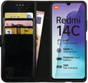 Rosso Element Xiaomi Redmi 14C Hoesje Book Case Wallet Zwart