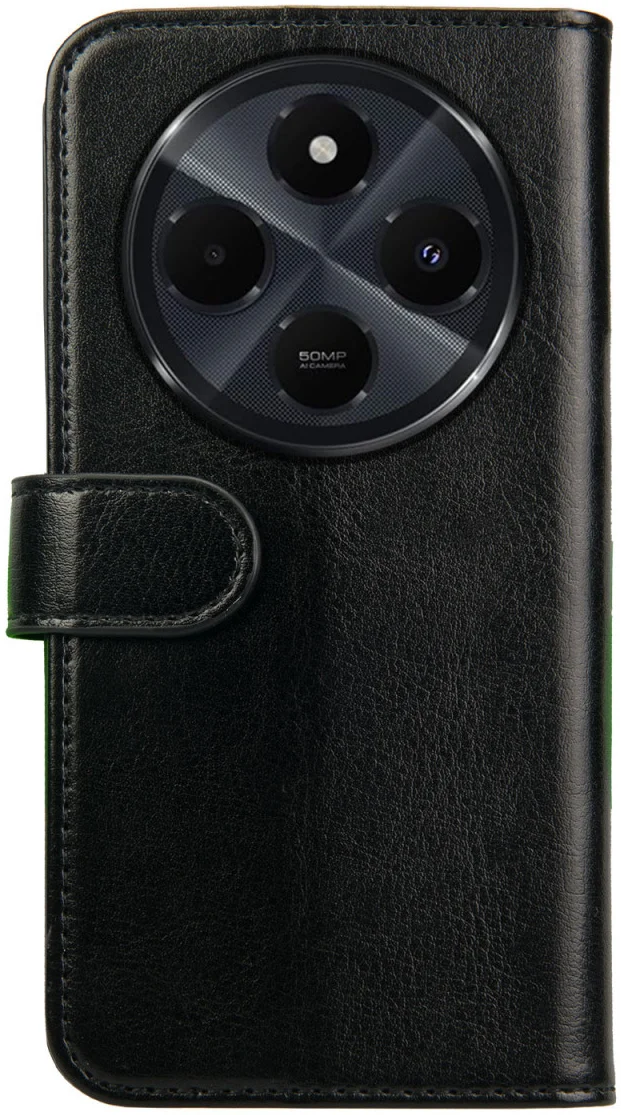 Rosso Element Xiaomi Redmi 14C Hoesje Book Case Wallet Zwart afbeelding 2