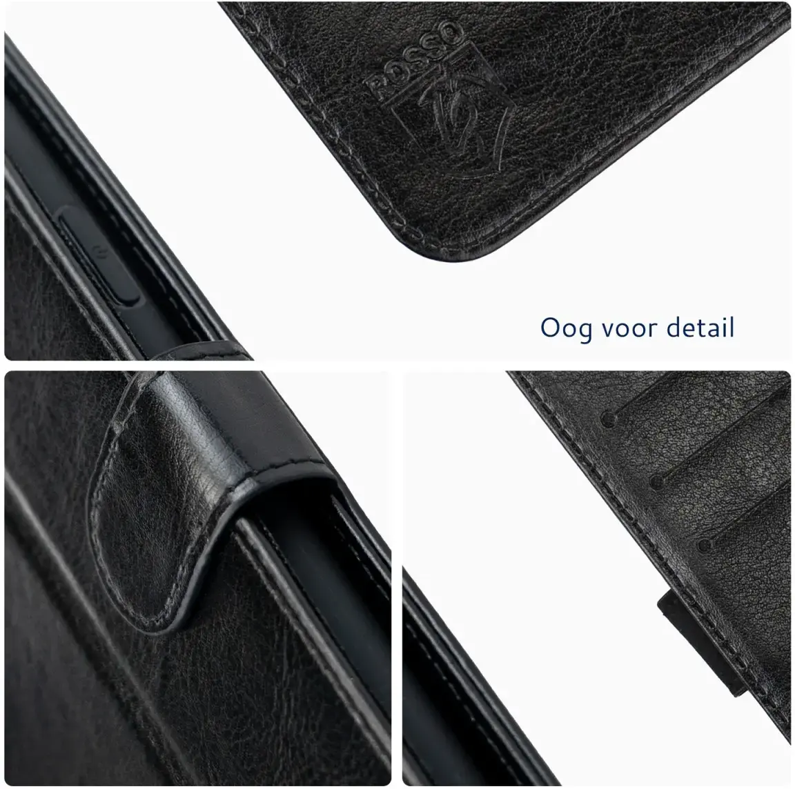 Rosso Element Xiaomi 14T Hoesje Book Case Wallet Zwart afbeelding 3