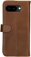 Rosso Deluxe Google Pixel 9a Hoesje Echt Leer Book Case Bruin afbeelding 2