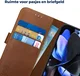 Rosso Deluxe Google Pixel 9a Hoesje Echt Leer Book Case Bruin afbeelding 4