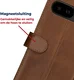 Rosso Deluxe Google Pixel 9a Hoesje Echt Leer Book Case Bruin afbeelding 5