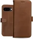 Rosso Deluxe Google Pixel 9a Hoesje Echt Leer Book Case Bruin afbeelding 8