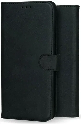 Rosso Deluxe Google Pixel 9a Hoesje Echt Leer Book Case Zwart afbeelding 10