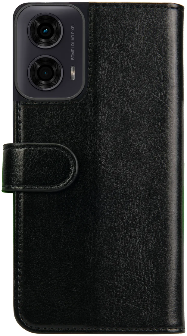 Rosso Element Motorola Moto G35 Hoesje Book Case Wallet Zwart afbeelding 2