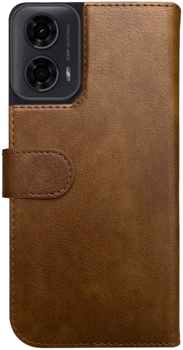 Rosso Element Motorola Moto G55 Hoesje Book Case Wallet Bruin afbeelding 2
