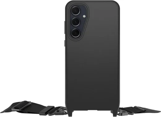 OtterBox React Lanyard Samsung Galaxy A35 Hoesje met Koord Zwart afbeelding 2