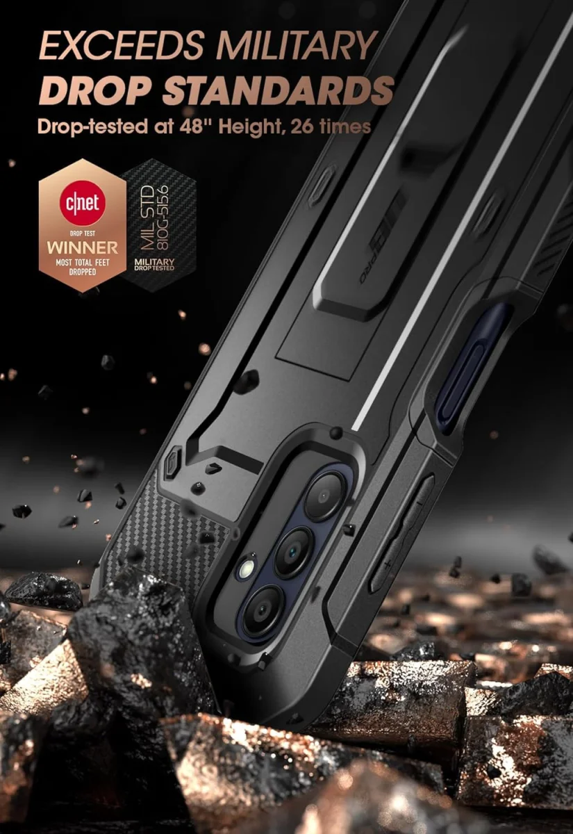 SUPCASE UB Pro Samsung Galaxy A16 Hoesje Full Protect Kickstand Zwart afbeelding 3