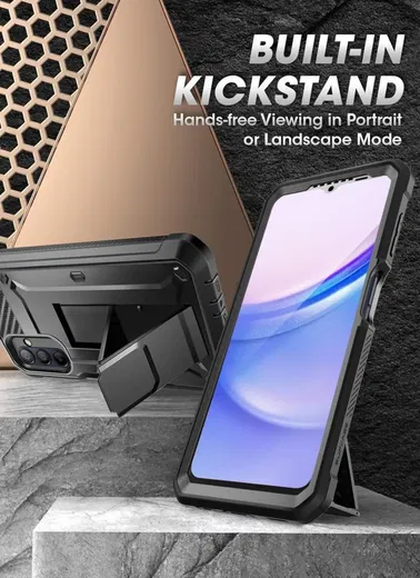 SUPCASE UB Pro Samsung Galaxy A16 Hoesje Full Protect Kickstand Zwart afbeelding 4