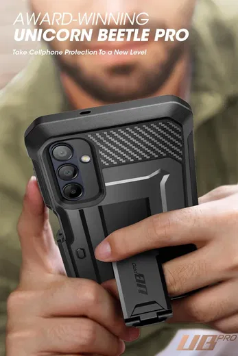 SUPCASE UB Pro Samsung Galaxy A16 Hoesje Full Protect Kickstand Zwart afbeelding 9