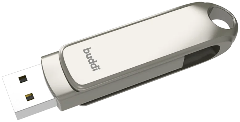 Buddi USB-A en USB-C Stick Dual Geheugenstick 128GB Grijs afbeelding 11
