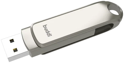 Buddi USB-A en USB-C Stick Dual Geheugenstick 128GB Grijs afbeelding 11