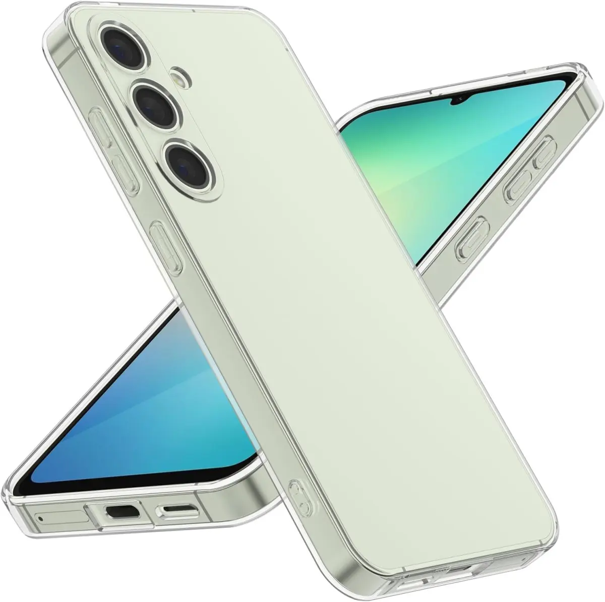 Samsung Galaxy S25 Hoesje Dun TPU Back Cover Transparant afbeelding 1
