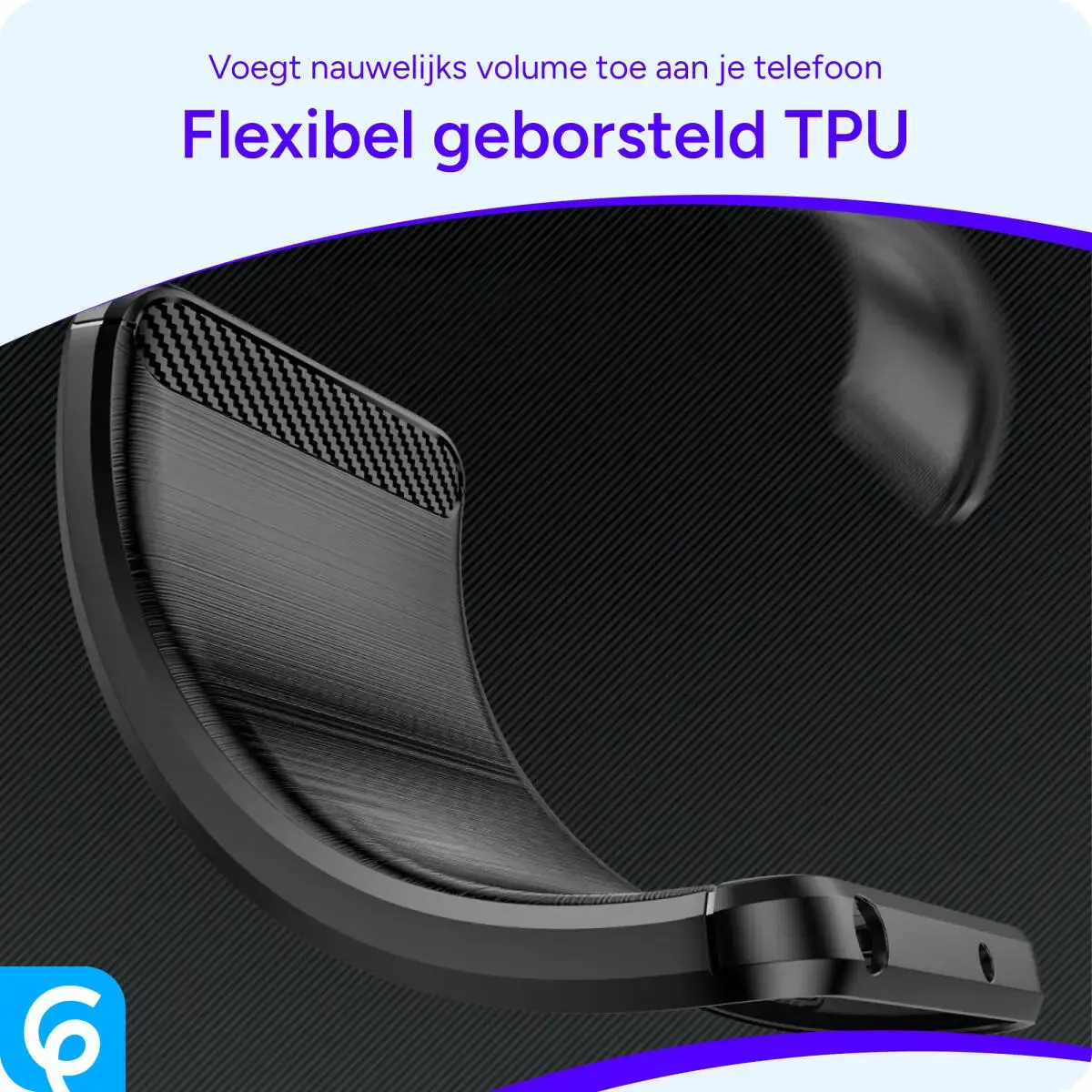 Samsung Galaxy S25 Hoesje Geborsteld TPU Flexibele Back Cover Zwart afbeelding 6