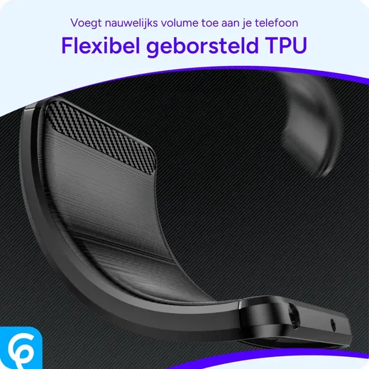 Samsung Galaxy S25 Hoesje Geborsteld TPU Flexibele Back Cover Zwart afbeelding 6