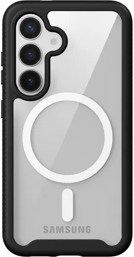 Samsung Galaxy S25 Hoesje Full Protect 360° Cover met MagSafe / Qi2 Zwart afbeelding 11