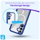 Samsung Galaxy S25 Hoesje Full Protect 360° Cover met MagSafe / Qi2 Blauw afbeelding 2