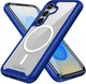 Samsung Galaxy S25 Hoesje Full Protect 360° Cover met MagSafe / Qi2 Blauw afbeelding 9