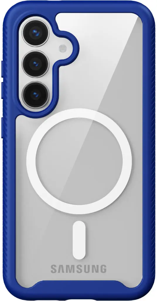 Samsung Galaxy S25 Hoesje Full Protect 360° Cover met MagSafe / Qi2 Blauw afbeelding 10