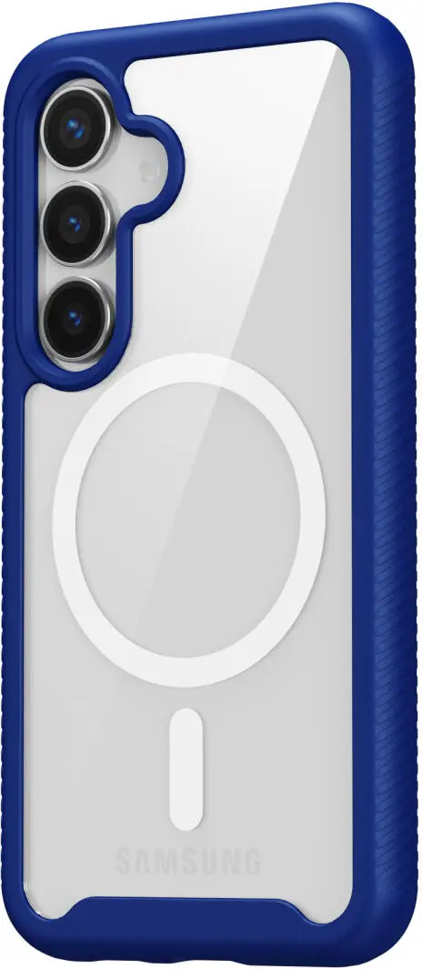 Samsung Galaxy S25 Hoesje Full Protect 360° Cover met MagSafe / Qi2 Blauw afbeelding 12
