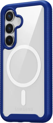 Samsung Galaxy S25 Hoesje Full Protect 360° Cover met MagSafe / Qi2 Blauw afbeelding 12