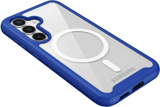 Samsung Galaxy S25 Hoesje Full Protect 360° Cover met MagSafe / Qi2 Blauw afbeelding 14