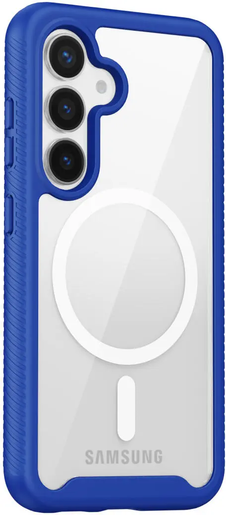 Samsung Galaxy S25 Hoesje Full Protect 360° Cover met MagSafe / Qi2 Blauw afbeelding 15