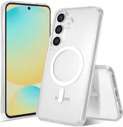 Samsung Galaxy S25 Hoesje Hard Back Cover met MagSafe / Qi2 Transparant afbeelding