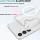 Samsung Galaxy S25 Hoesje Hard Back Cover met MagSafe / Qi2 Transparant afbeelding 5