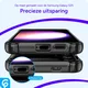 Samsung Galaxy S25 Hoesje Shock Proof Hybride Back Cover Zwart afbeelding 4