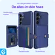 Samsung Galaxy S25 Hoesje 3-in-1 Pasjes Portemonnee Back Cover Blauw afbeelding 8