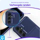 Samsung Galaxy S25 TPU Back Cover met Kunstleren Wallet Blauw afbeelding 7