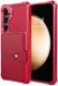 Samsung Galaxy S25 Hoesje 3-in-1 Pasjes Portemonnee Back Cover Rood afbeelding 10