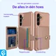 Samsung Galaxy S25 Hoesje 3-in-1 Pasjes Portemonnee Back Cover Roze afbeelding 9