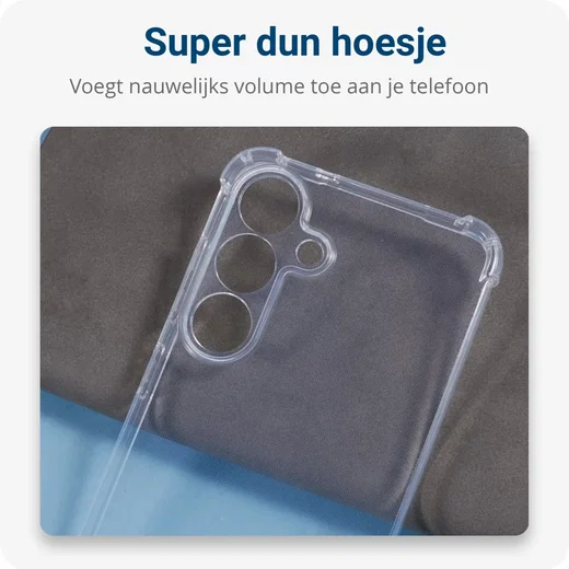 Samsung Galaxy S25 Hoesje met Koord Schokbestendig TPU Transparant afbeelding 5