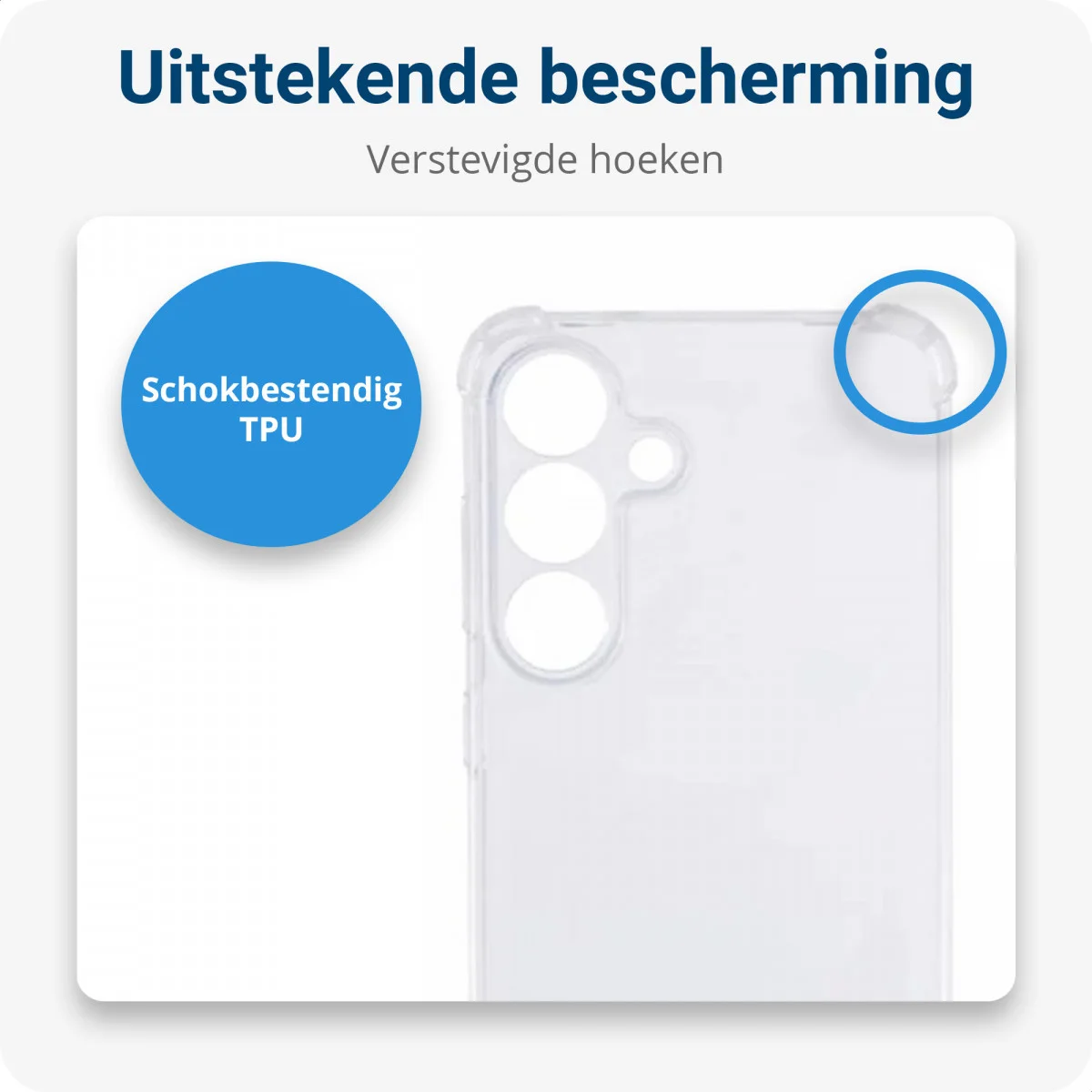 Samsung Galaxy S25 Hoesje met Koord Schokbestendig TPU Transparant afbeelding 2