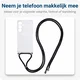 Samsung Galaxy S25 Hoesje met Koord Schokbestendig TPU Transparant afbeelding 3