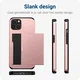 Samsung Galaxy S25 Hoesje met Slider Kaarthouder Back Cover Roze afbeelding 6