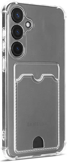 Samsung Galaxy S24 Hoesje Dun TPU met Pasjeshouder Back Cover Transparant afbeelding 13