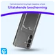 Samsung Galaxy S24 Hoesje Dun TPU met Pasjeshouder Back Cover Transparant afbeelding 3