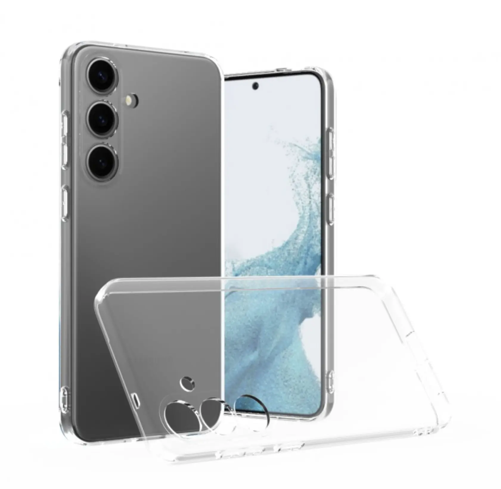 Samsung Galaxy S25 Plus Hoesje Dun TPU Back Cover Transparant afbeelding 1