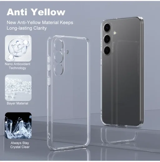 Samsung Galaxy S25 Plus Hoesje Dun TPU Back Cover Transparant afbeelding 7