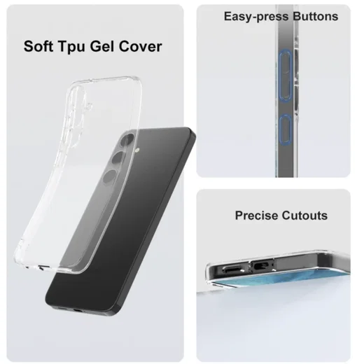 Samsung Galaxy S25 Plus Hoesje Dun TPU Back Cover Transparant afbeelding 3