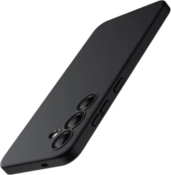 Samsung Galaxy S25 Plus Hoesje Dun TPU Back Cover Matte Zwart