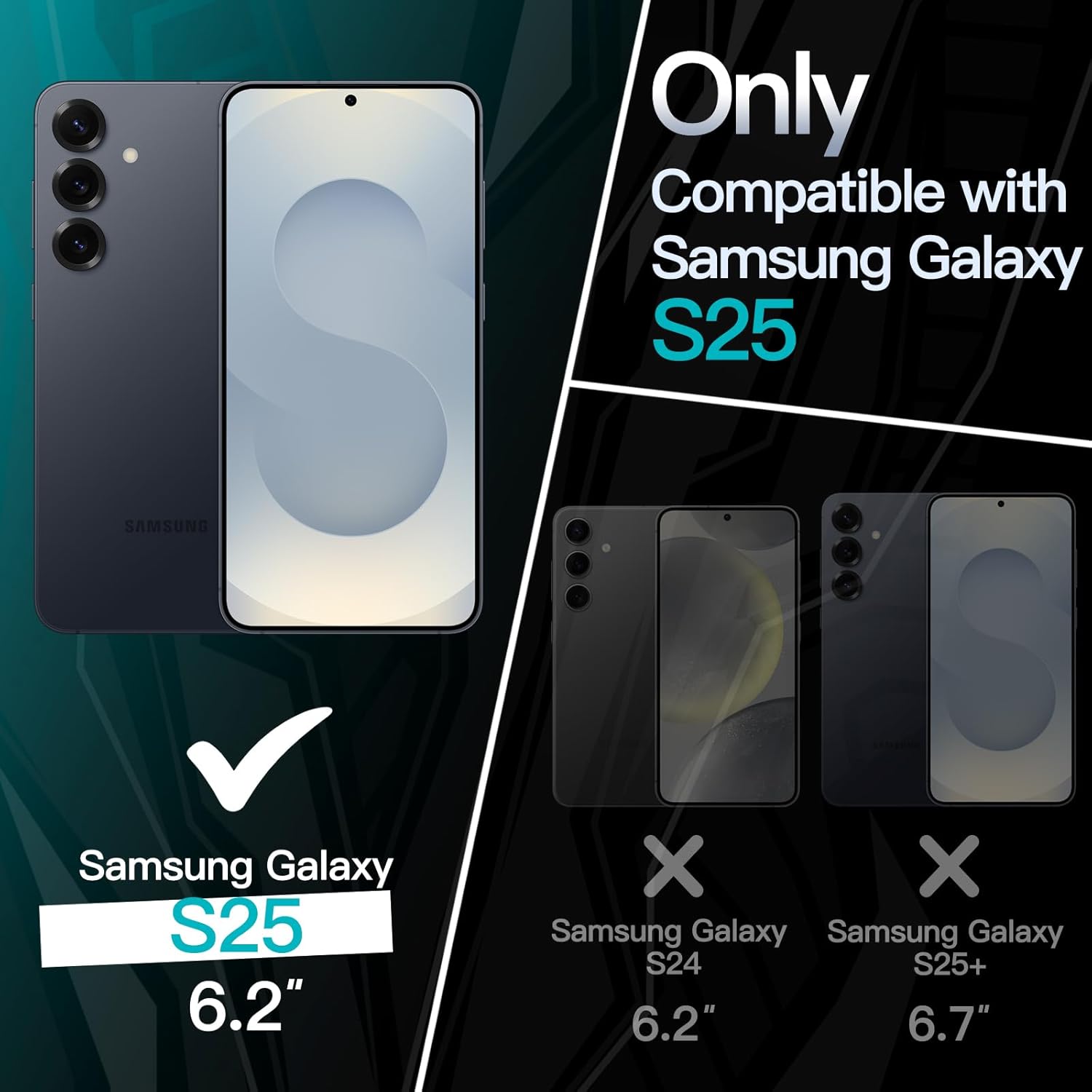 Samsung Galaxy S25 Plus Hoesje Dun TPU Back Cover Matte Zwart afbeelding 7