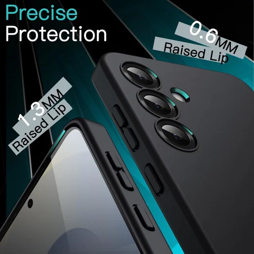 Samsung Galaxy S25 Plus Hoesje Dun TPU Back Cover Matte Zwart afbeelding 5