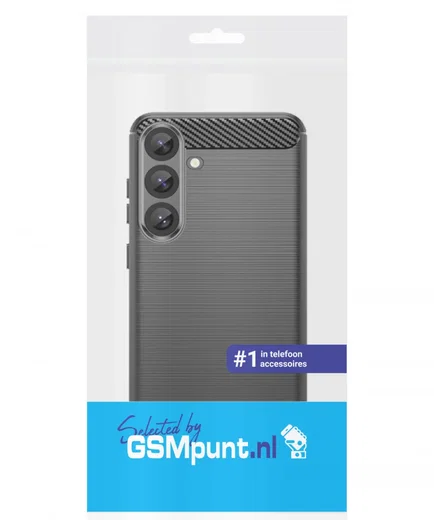 Samsung Galaxy S25 Plus Hoesje Geborsteld TPU Flexibele Back Cover Zwart afbeelding 8